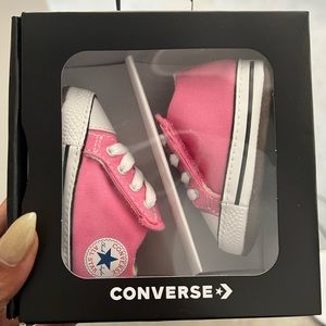 Pink converse shoes